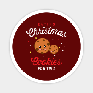 Eating Christmas Cookies For Two Magnet